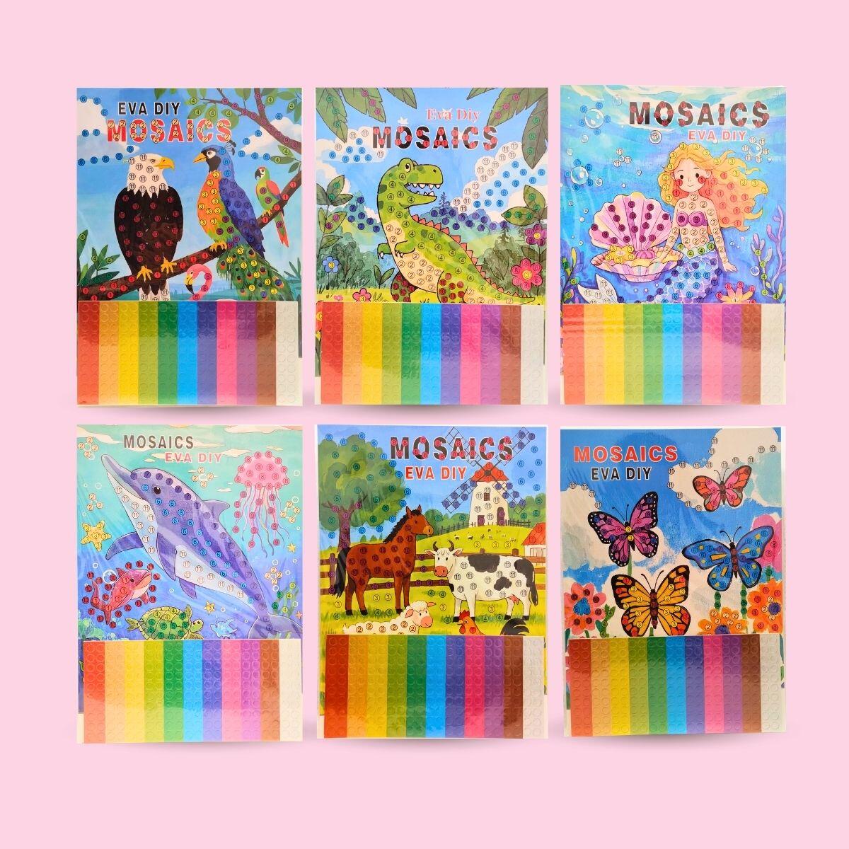 Arte mosaico infantil con Pegatina de Goma EVA