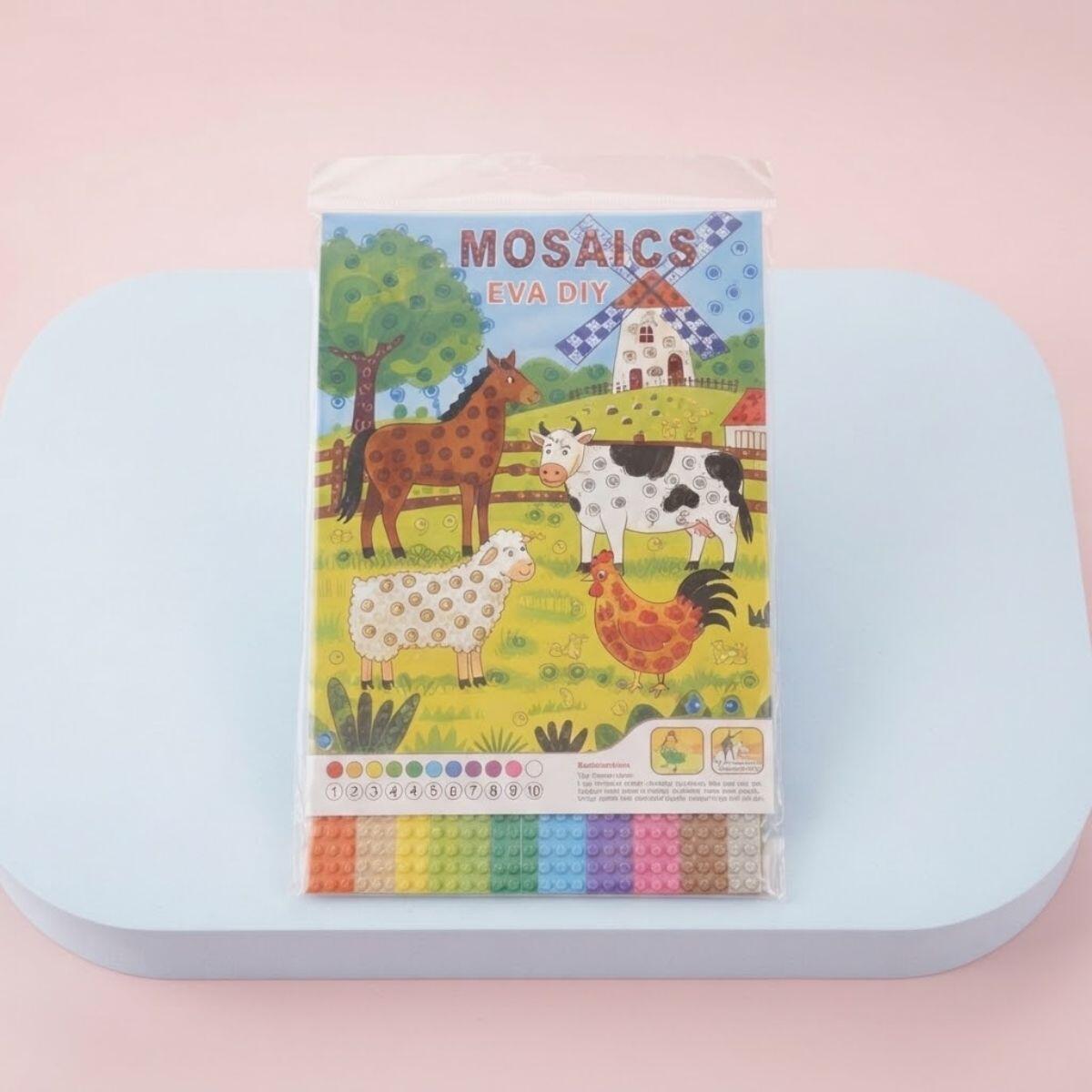 Arte mosaico infantil con Pegatina de Goma EVA