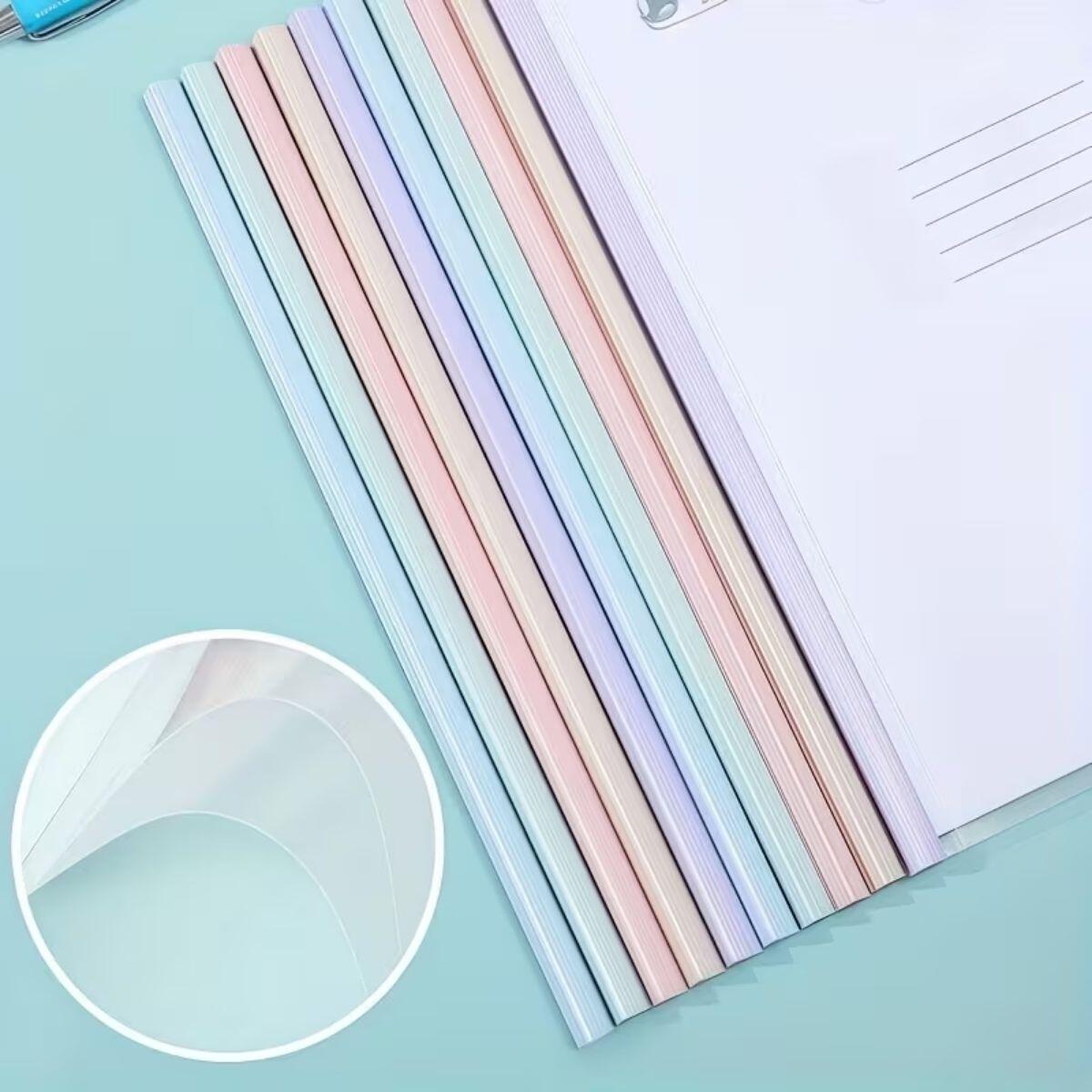 Carpeta A4 transparente color pastel