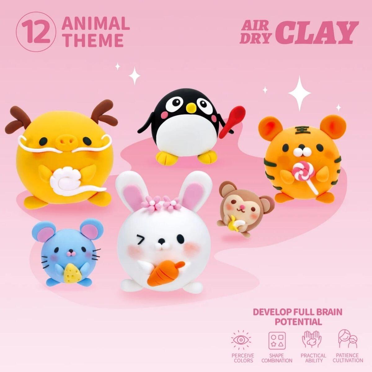 Masa Animalitos en pote x 4 colores