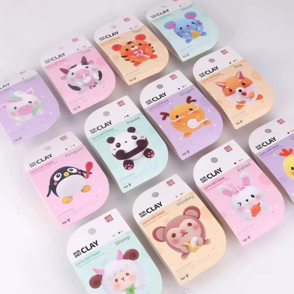 Masa Animalitos en pote x 4 colores