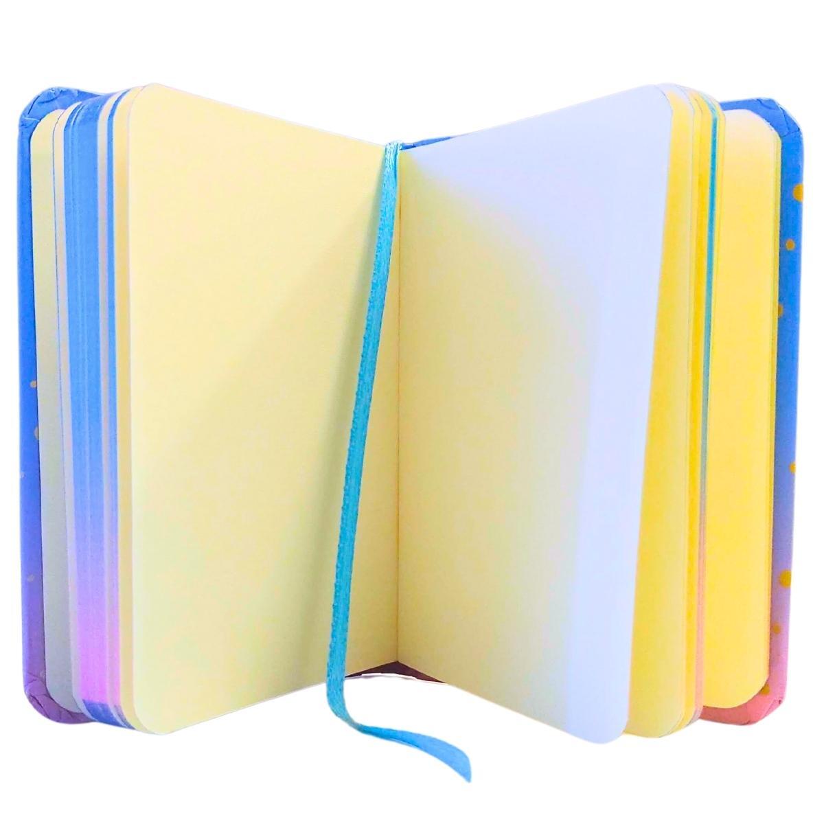Libreta A7 Degrade Pastel 80 hojas Lisas