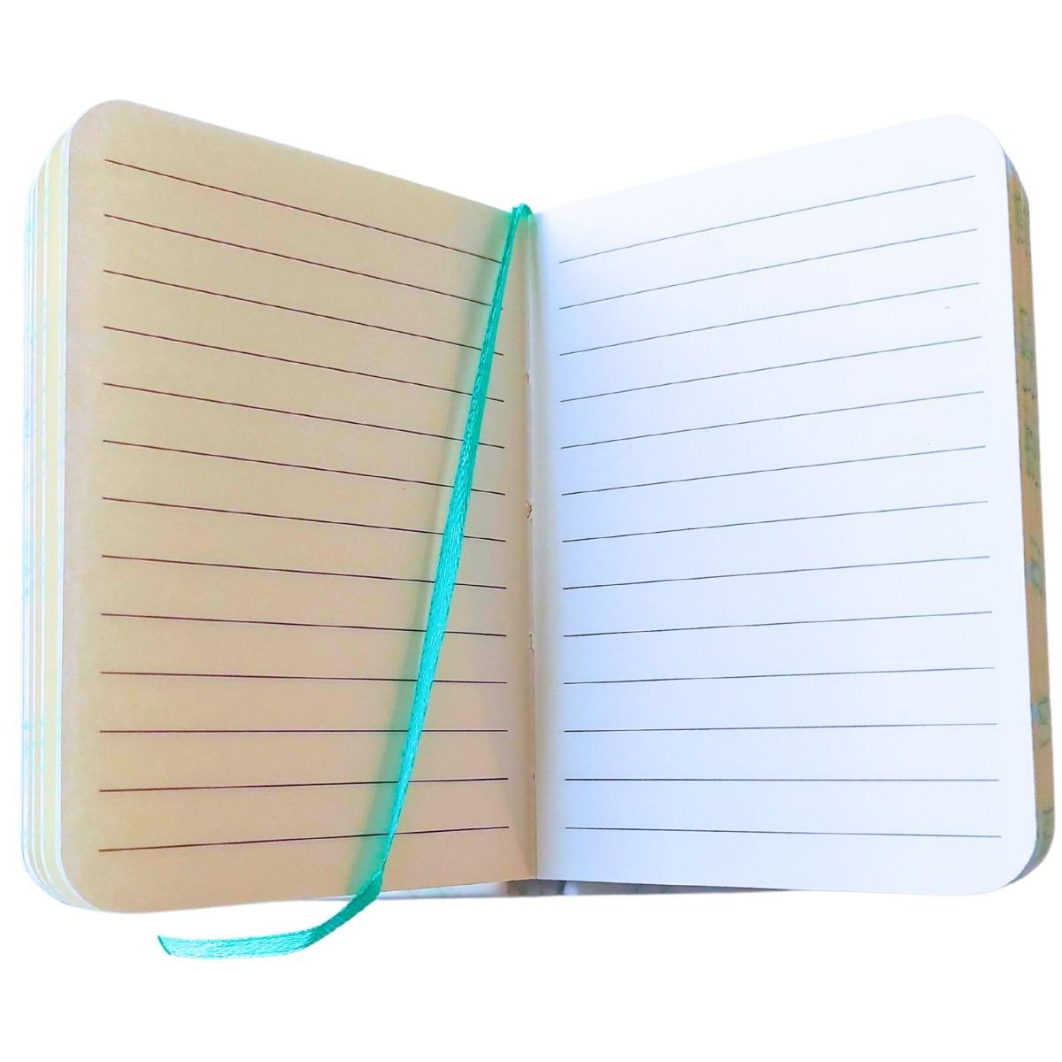 Libreta A7 Marmol Pastel 80 hojas Rayadas