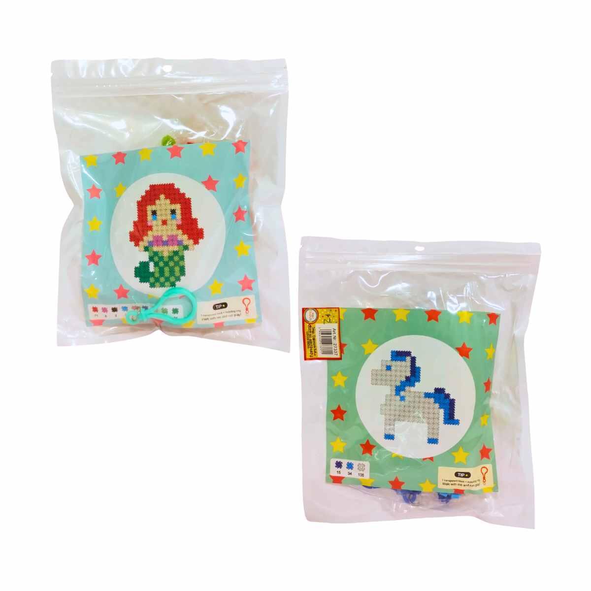 Juego de mini bloques Unicornio/Sirena c/colgante