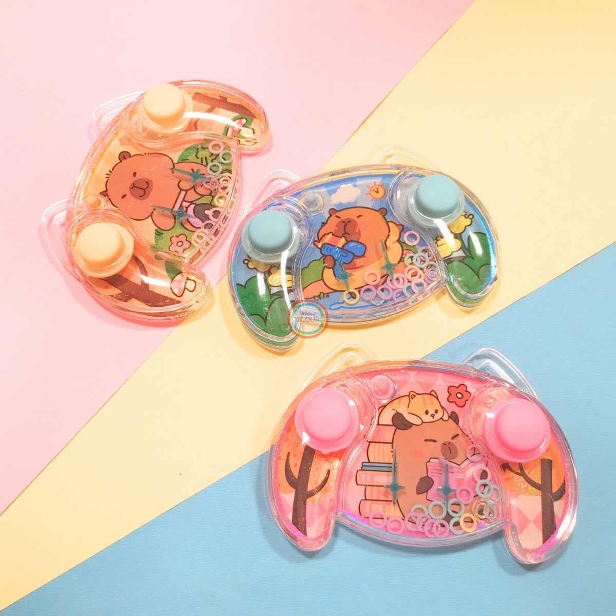 Juego de agua Capybara mando play 2 botones