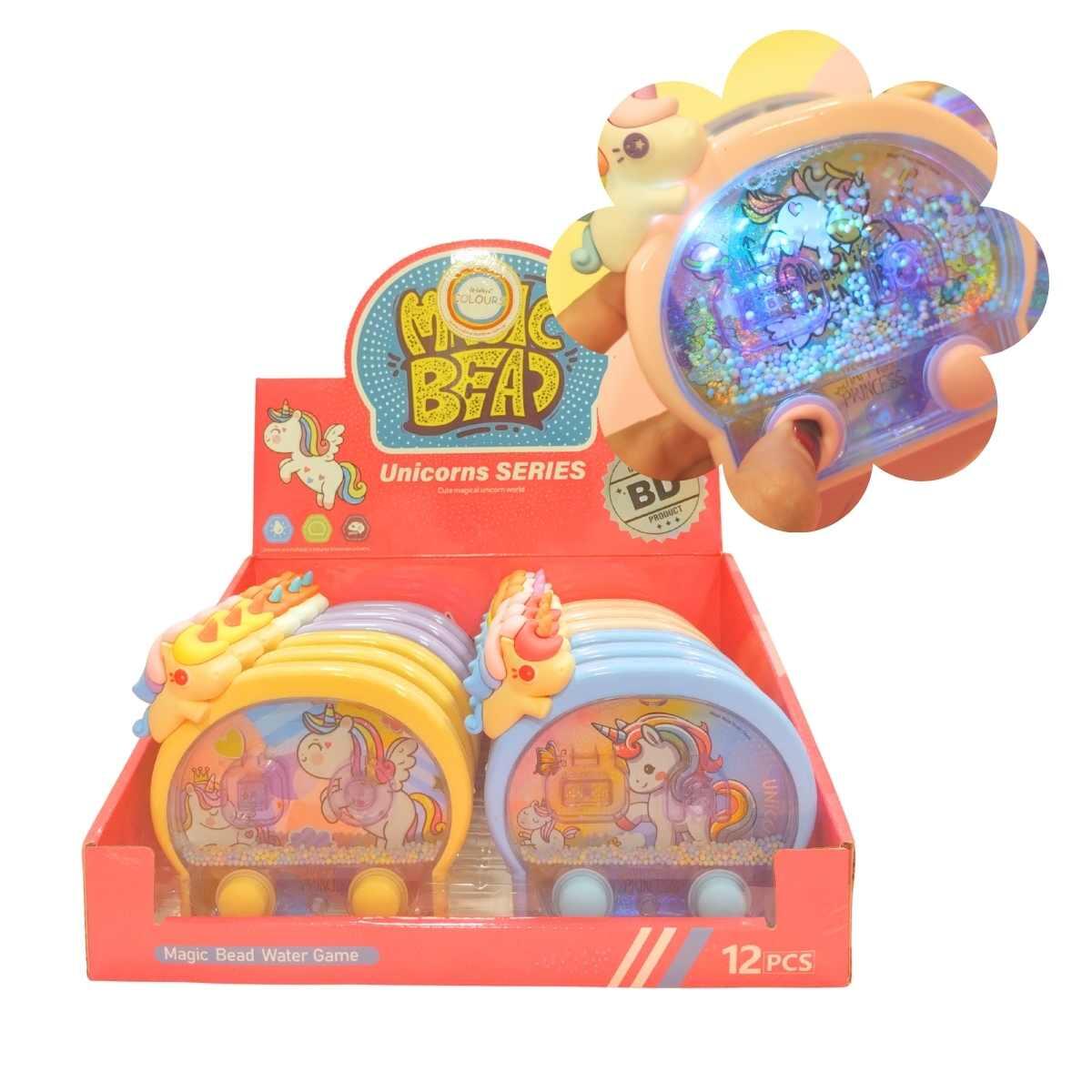 Juego de agua Unicornio c/mini aplique 2 botones y luz