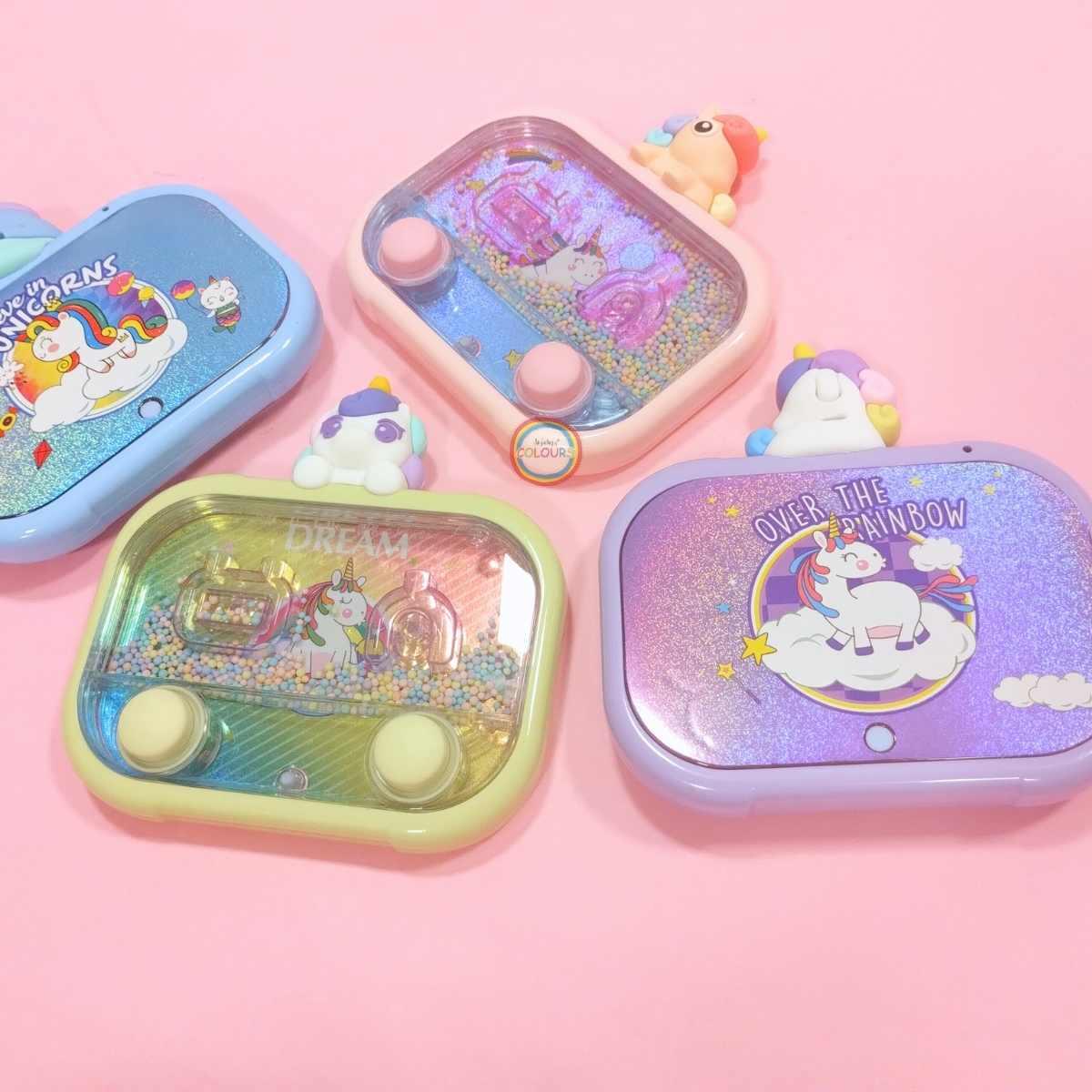 Juego de agua Unicornio c/mini aplique 2 botones y LUZ