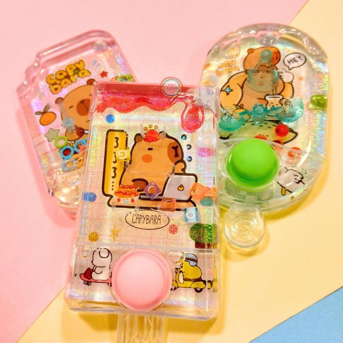 Juego de agua Capybara c/mini aplique 1 boton