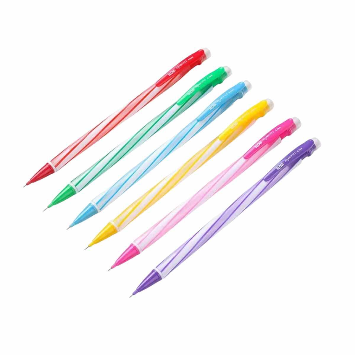 Portamina lineas c/goma pastel - 0.55mm