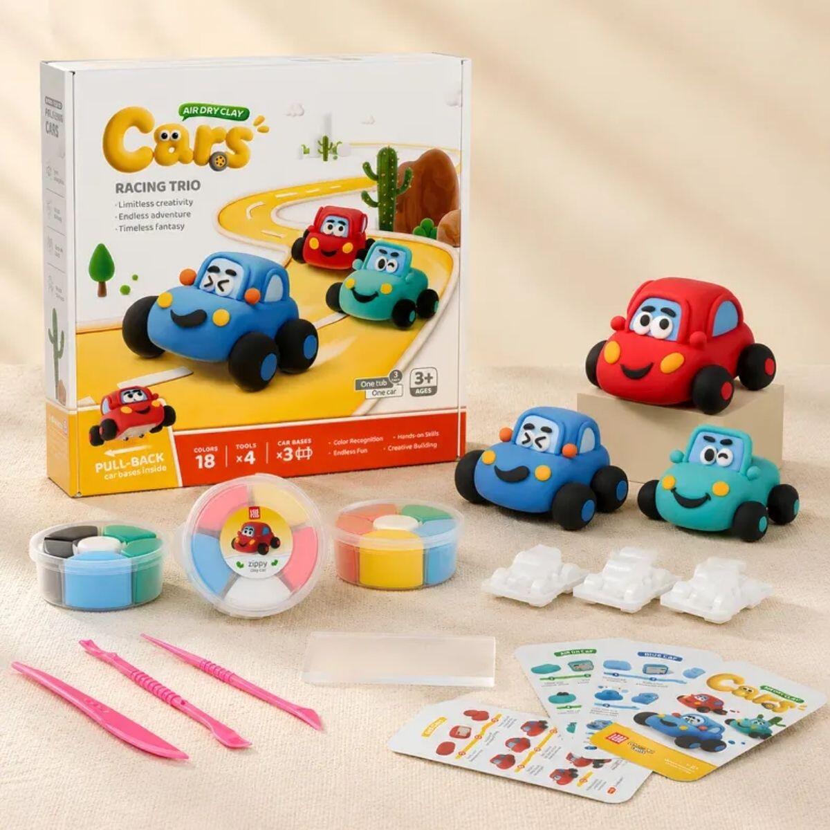 Masa Cars Racing Trio x 3 para armar en caja