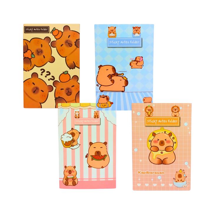 Libreta c/ post it y notas Capybara