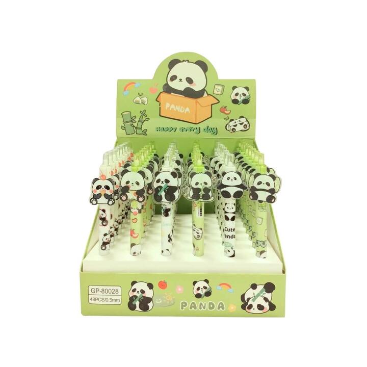 Boligrafo Panda retractil aplique chato - 0.5mm